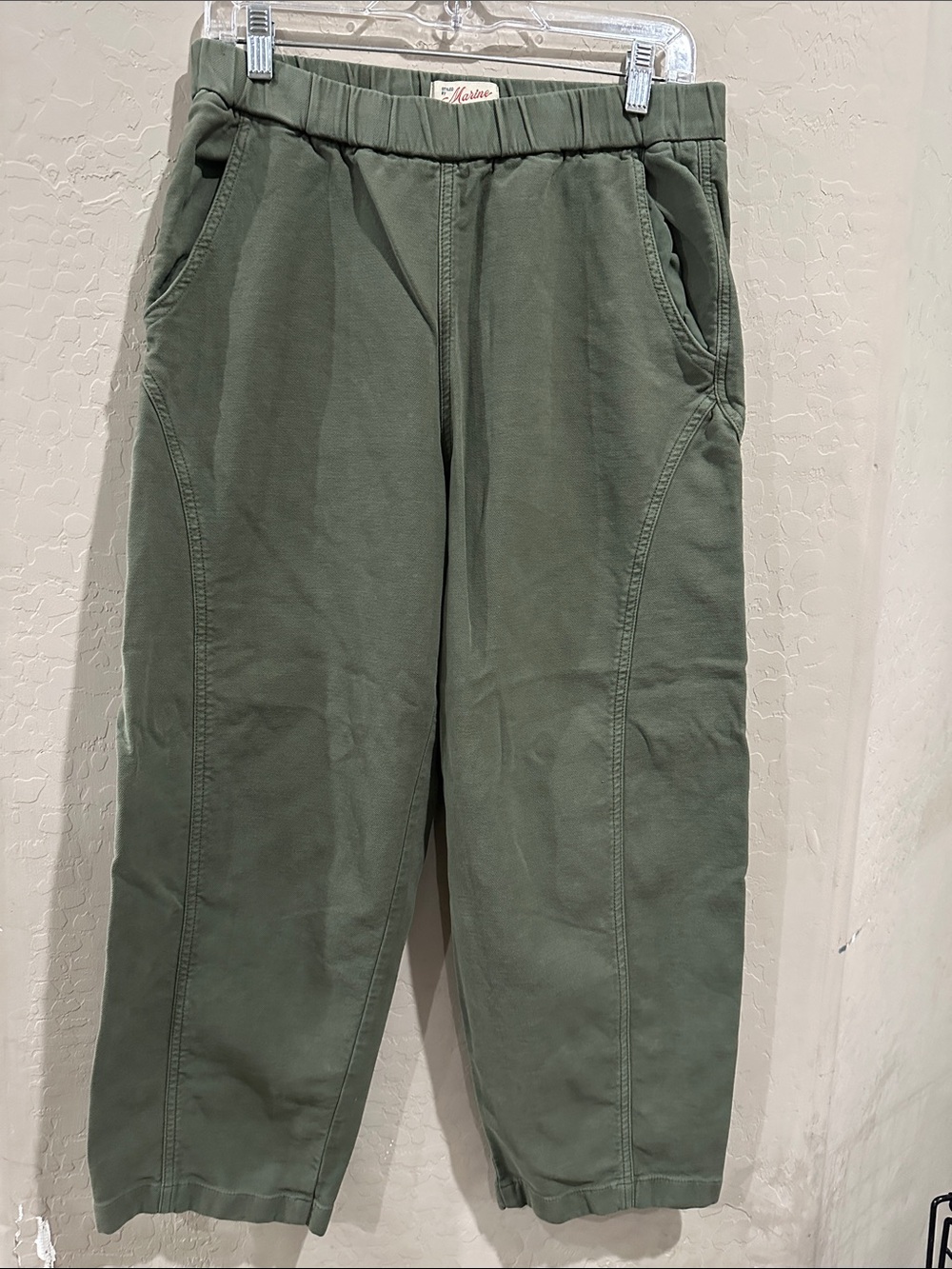 Marine Layer Olive Straight-Leg Pants